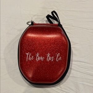 The Bow Box Co. Red Glitter Case